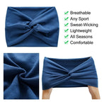 Twisted Extra Wide Turban Workout Headband for Women