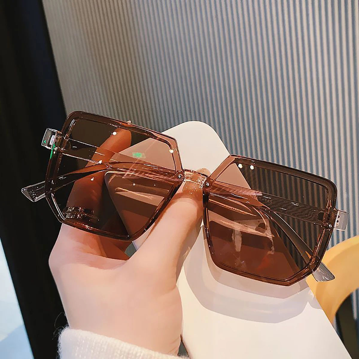 Big Frame Vintage Square UV400 Sunglasses for Men & Women