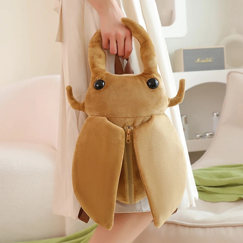 45CM Cartoon Cicada Beetle Plush Backpack Soft Stuffed Toy