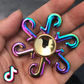Rainbow Metal Fidget Spinner Stress Relief Finger Toy for All Ages