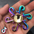 Rainbow Metal Fidget Spinner Stress Relief Finger Toy for All Ages