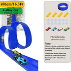 Flexible DIY Race Track Mini Car Playset
