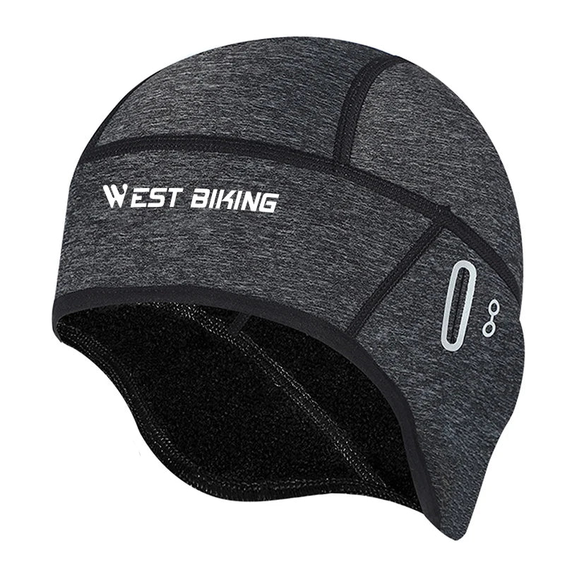 Winter Fleece Thermal Cycling Skull Cap for Outdoor Sports