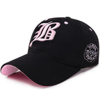 Embroidered Cotton Snapback Baseball Cap for Casual Outdoor Style