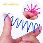 4pcs Kitten Cat Toys Wide Durable Heavy Gauge Cat Spring Toy Colorful Springs Cat Pet Toy Coil Spiral Springs Pet Intera