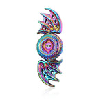 Dragon Wings Eye Metal Tri Fidget Spinner Focus & Stress Relief Toy