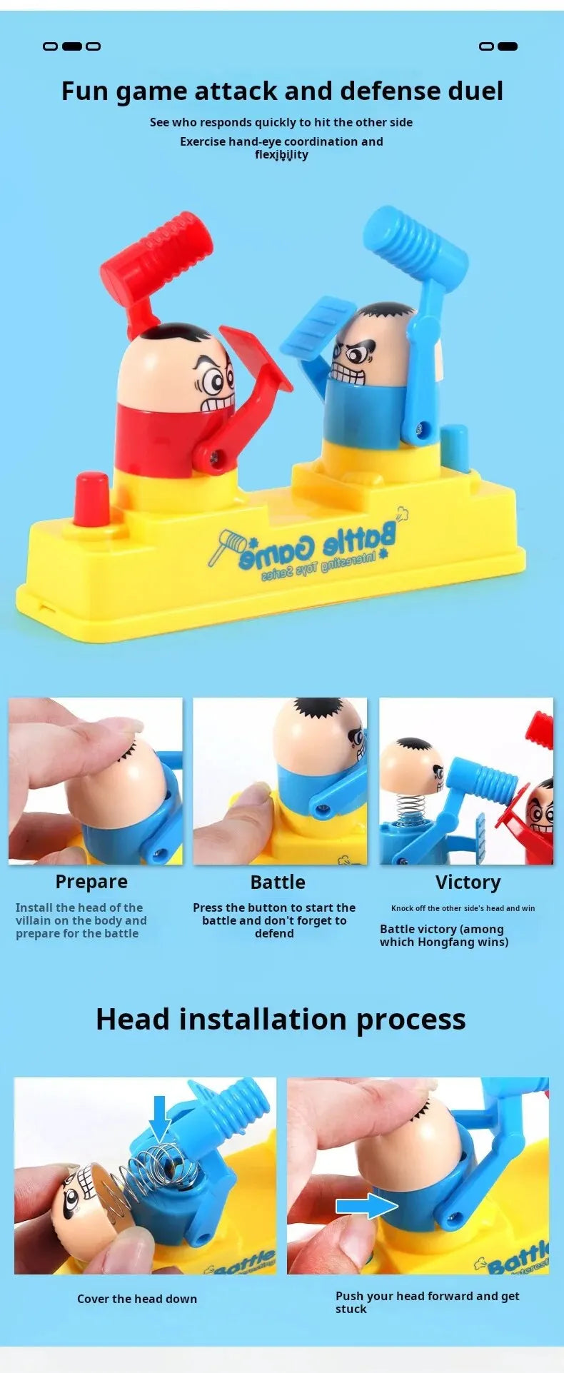 Mini Finger Fighting Parent Child Interactive Tabletop Battle Game Toy