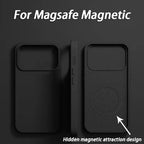 Luxury For Magsafe Wireless Charge Case For iPhone 18 17 15 12 14 13 16 12 Pro Max Liquid Silicone Shockproof Protective Cover