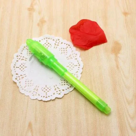 UV Invisible Ink Magic Pen with LED Black Light for Kids