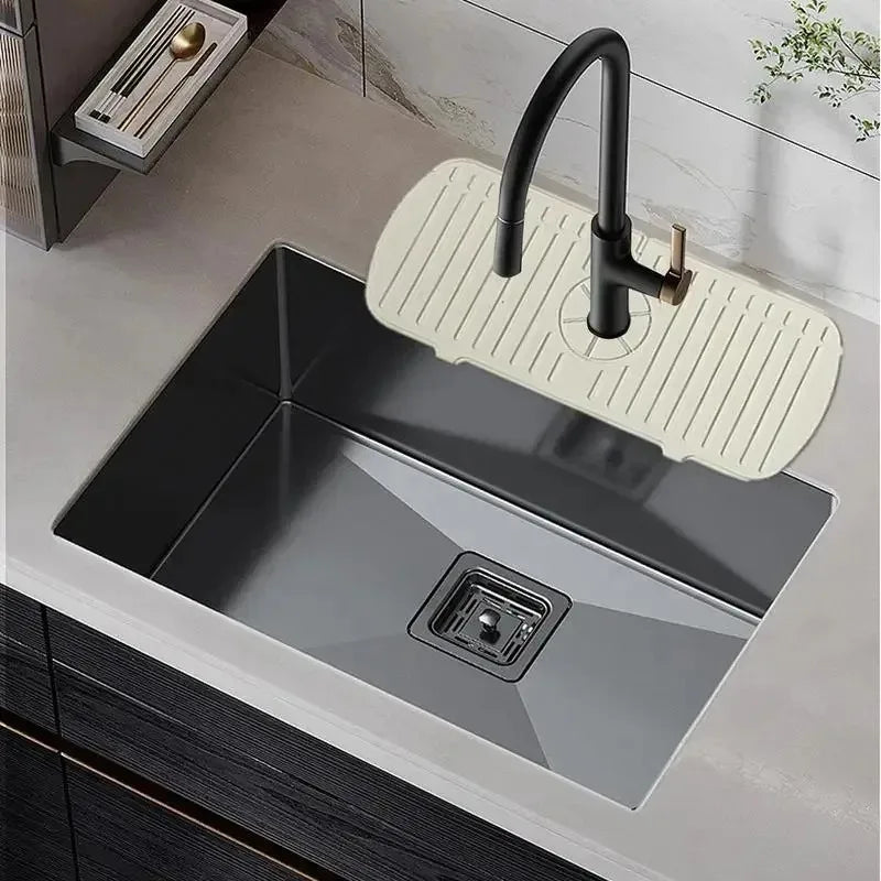 Silicone Faucet Splash Guard – Sink Drain Pad & Countertop Protector