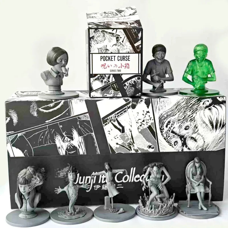 Junji Ito Curse Terror Horror Comic Blind Box Toys Tomie Slug Girl Doll Gifts Toys Collect Ornaments Gifts