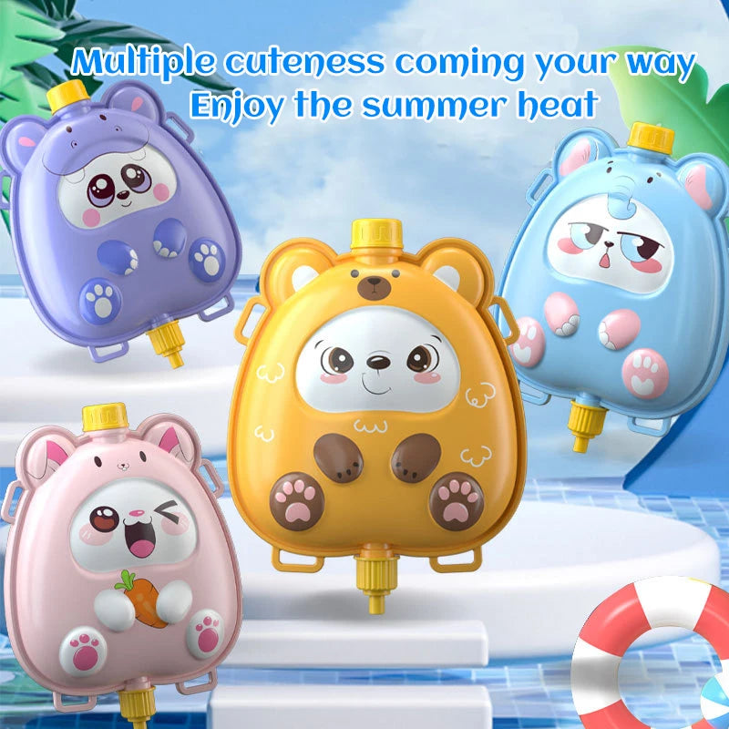 Cartoon Backpack Water Gun for Kids Summer Outdoor Water Play Toy