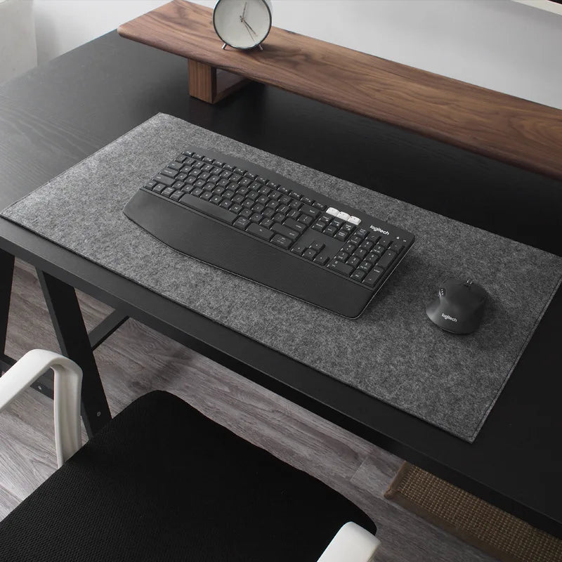 XXL Large Wool Felt Gaming Mouse Pad Computer Desk Mat Non-slip Laptop Keyboard Desk Pad Office Desk Accessories