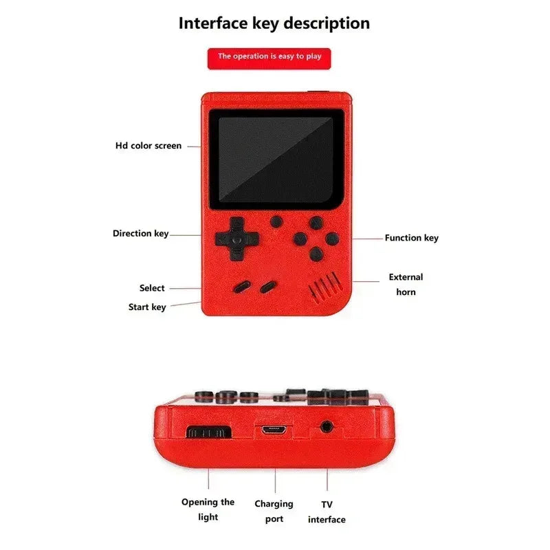 Retro Handheld Game Console with 400 Built-In Games