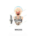 WM6075 WM6101 WM6102 Horror Movie Action Figure Building Blocks Halloween Series Character Accessories Model Brick Toys For Kids