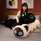 Long Cat Caterpillar Plush Toy – Soft Stuffed Pillow Cushion