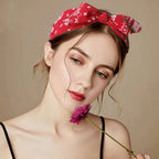 Paisley Bandana Rabbit Ear Headband for Women