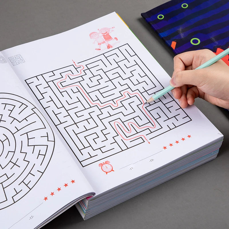 Kids Maze Game Book – 32 Page Brain Training & Puzzle Activity