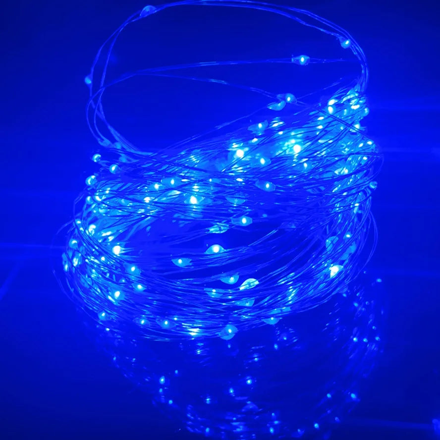 Led Copper Wire Fairy Lights USB Powered LED String Lights 8 ModeOutdoor Lamp Garland Luces for Christmas Party Wedding Decor