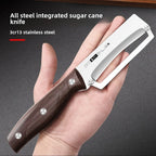 Stainless steel peeler with imitated wood handle for peeling and slicing fruits and vegetables | Durable and smooth operation