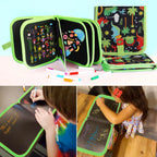 Erasable Reusable Doodle Book Drawing Pad with 12 Watercolor Pens