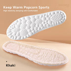 2pcs Self Heated Thermal Insoles for Feet Winter Warm Wool Thermal Memory Foam for Men Women Sports Shoes Self-heating Shoe Pads