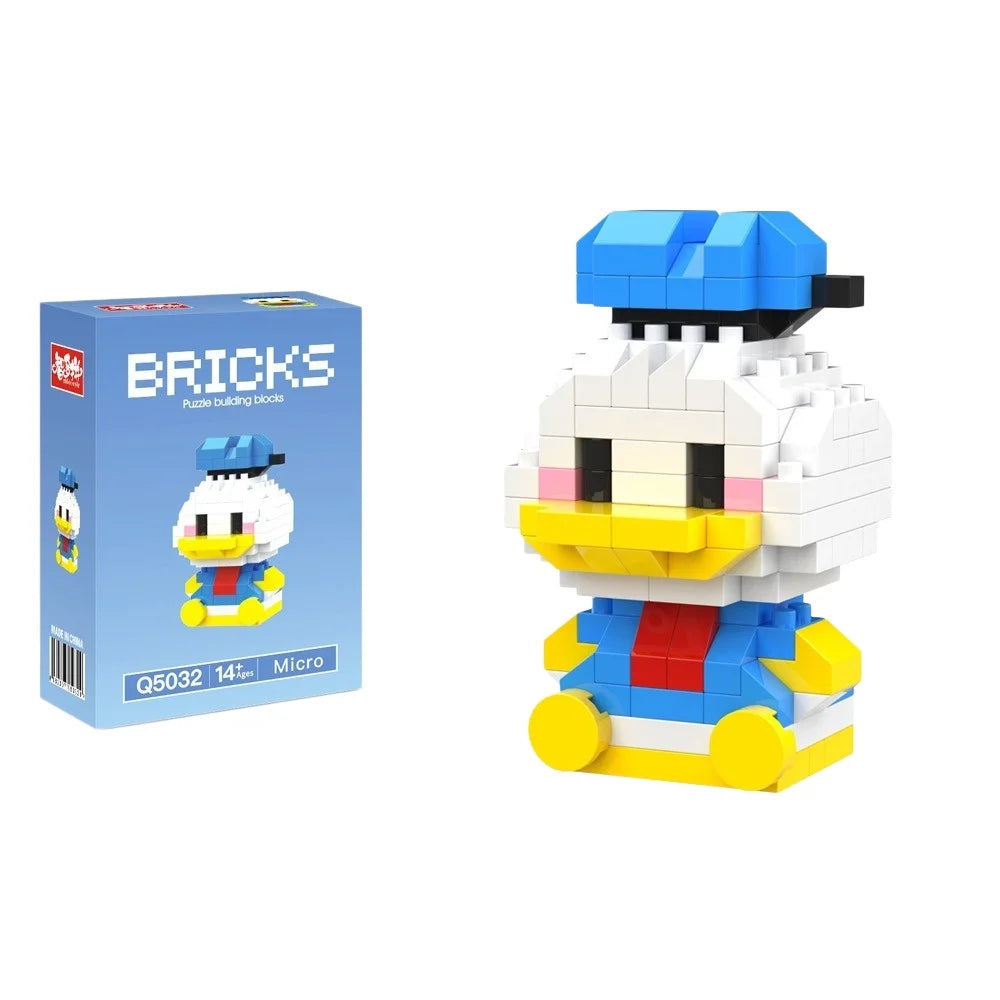 Disney Zootopia Small LinaBell Building Blocks Judy Nick Model Donald Duck Education Lotso Toys Mickey Mouse For Kids Birthday