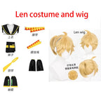 Homchee Trends COS Anime Men Len Cosplay Costume Anime Women Rin JK Uniform for Comic Con Outfits