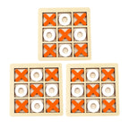 Montessori Wooden Mini Chess Brain Training Puzzle Toy for Kids
