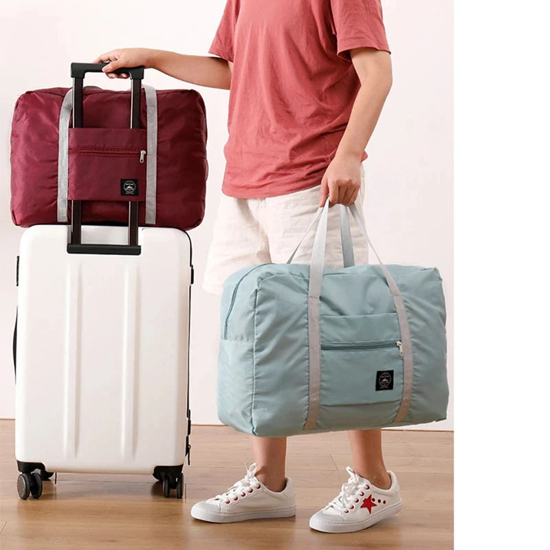 Portable Foldable Travel Duffle Bag Large Capacity Lightweight Carry-On Gym Bag