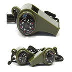 3-in-1 Survival Whistle with Compass & Thermometer