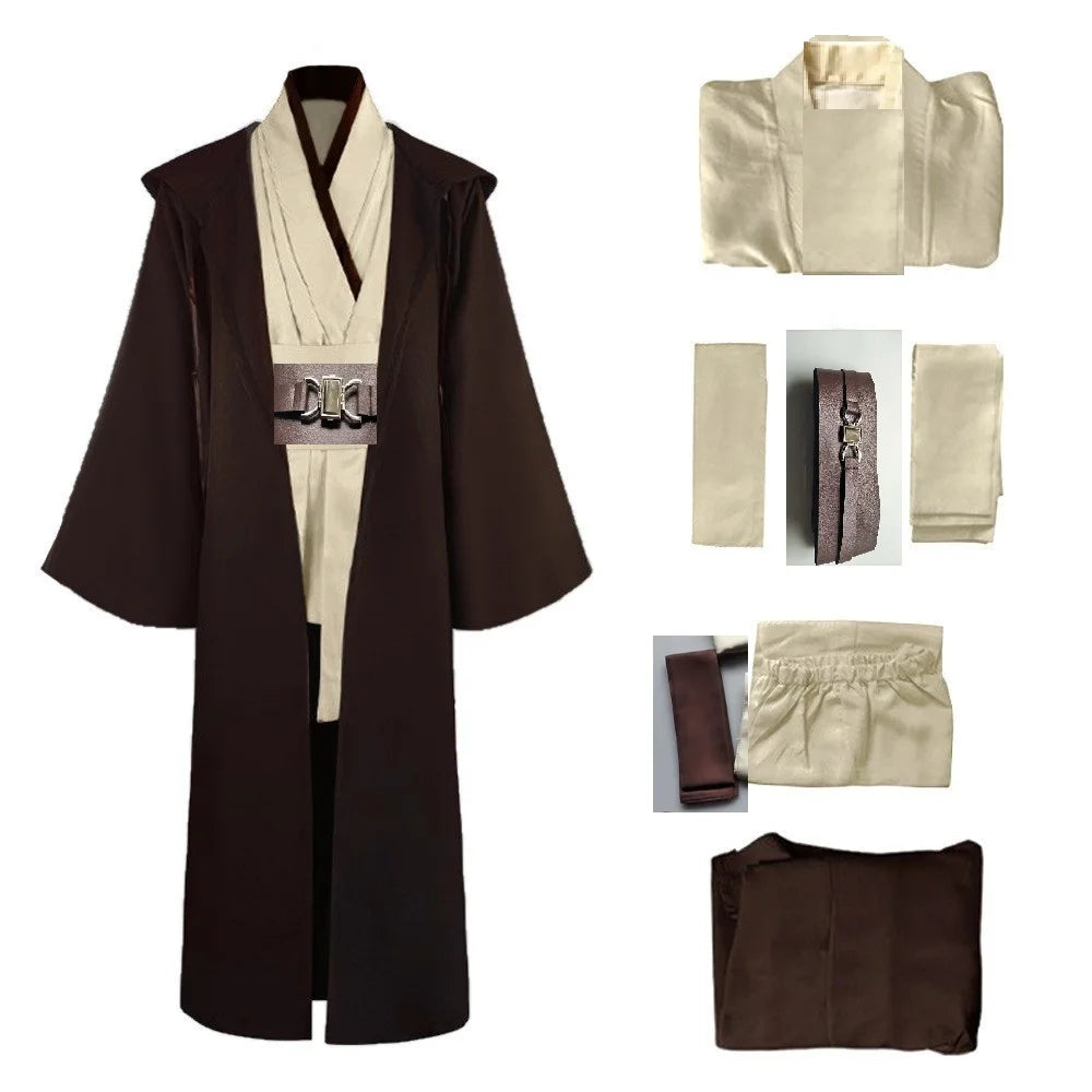 Obi-Wan Kenobi Jedi Cosplay Costume – Unisex Robe Set