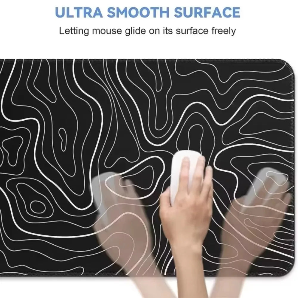 CIFBUY Extra Large Gaming Mouse Pad Stitched Border PC Keyboard Desk Mat Low Friction Non-Slip Rubber Base Home Office Laptop
