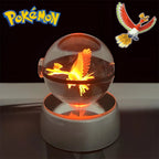 Pokémon 3D Crystal Poké Ball LED Night Light Collectible Figure