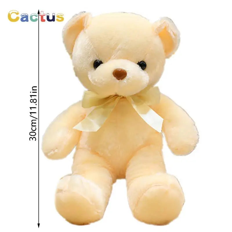 30CM Colorful Bear Plush Animals Toys Doll Soft Stuffed Teddy Bears for Girls Wedding Baby Shower Toy Birthday Gift Child Kids