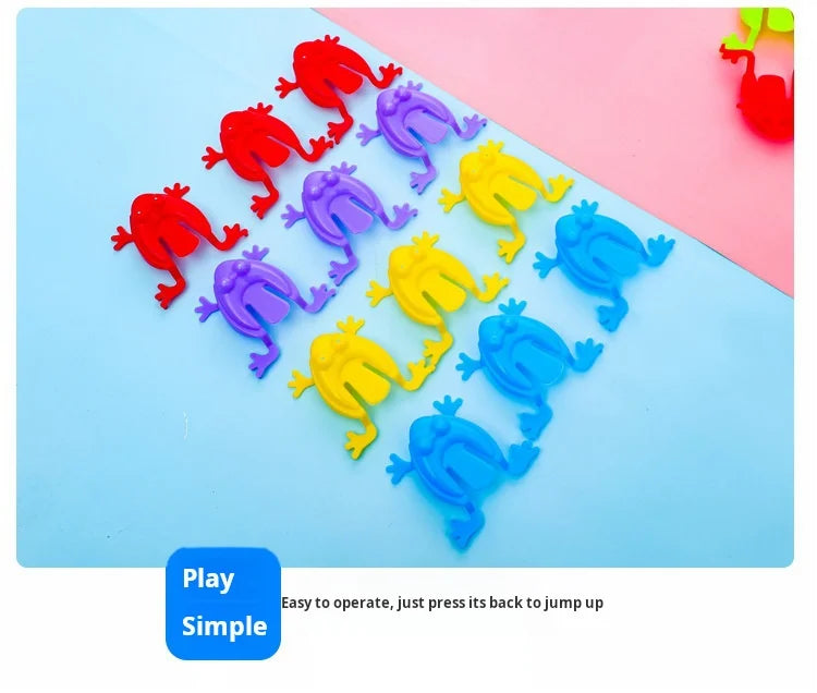 20PCS Colorful Jumping Frog Bouncing Toy Set for Kids
