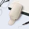 JFBONIN Leather Magnetic Sunglasses Holder Car Sunshade Accessory with Ticket Clip Functional Sunshades Car Accessory
