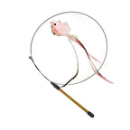 Peacock Bird Cat Teaser Wand for Interactive Hunting and Play