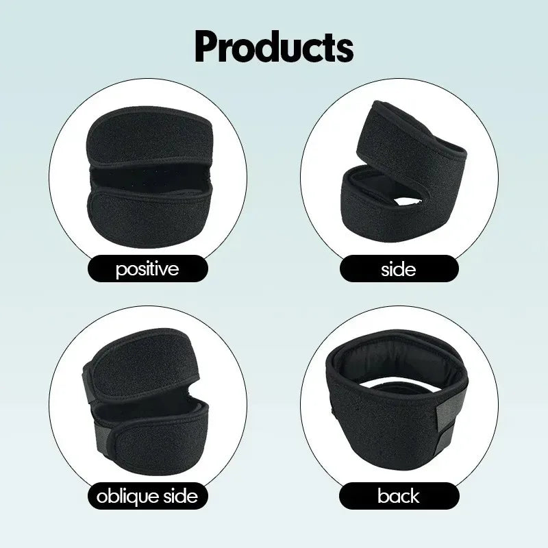 1PC Pressurized Knee Wrap Sleeve Support Bandage Pad Elastic Braces Knee Hole Kneepad Safety Basketball Tennis Cycling
