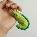 Funny Shrimp Crochet Keychain Cute Ocean Bag Charm