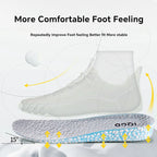 EVA Material Invisible Height Increase Insoles For Shoes Breathable Shock Absorption Comfortable For Women Men