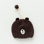 Cartoon Dog Key Case Handwoven Key Organizer Pouch