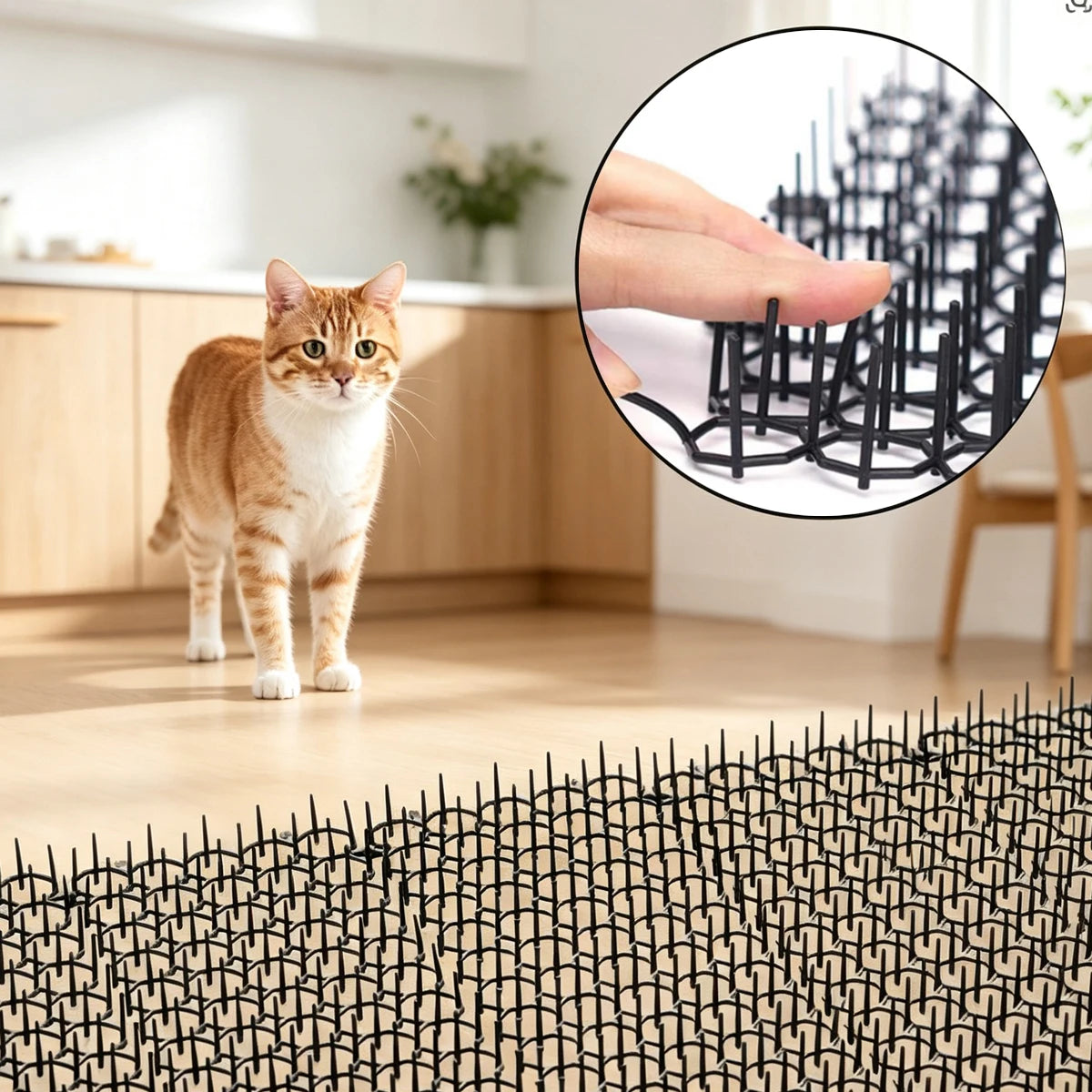 Indoor and Outdoor Cat Mat Protection Anti-cats Dog Animal Pest Control Garden Anti-Cat Spike for Home Use Repellent Net