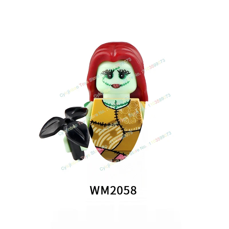 WM6075 WM6101 WM6102 Horror Movie Action Figure Building Blocks Halloween Series Character Accessories Model Brick Toys For Kids