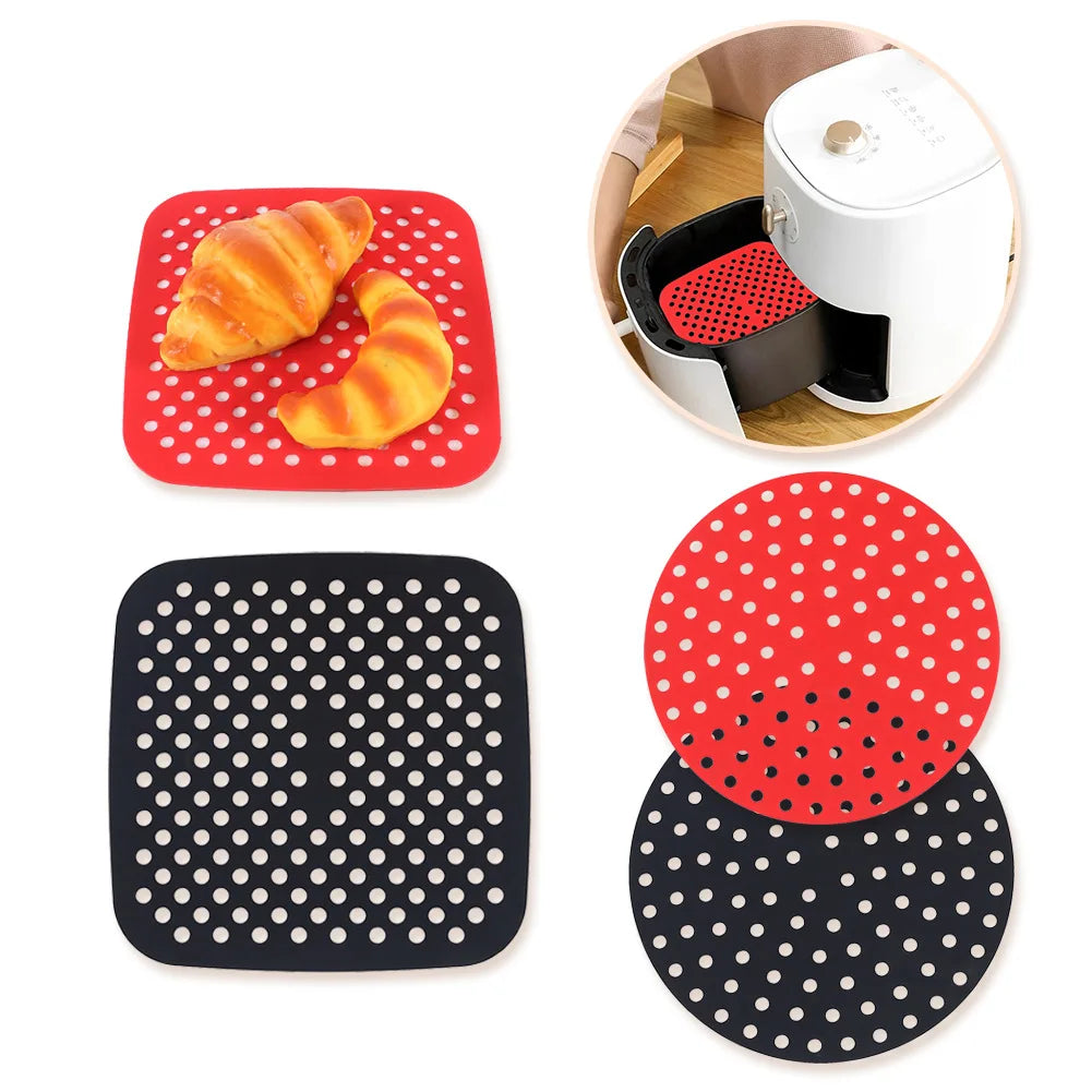 Reusable Air Fryer Silicone Mat – Non Stick Cooking & Baking Liner