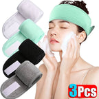 Adjustable Soft Toweling Spa Makeup Headband for Women