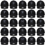 Initial Letter Embroidery Baseball Cap for Casual Sport Style