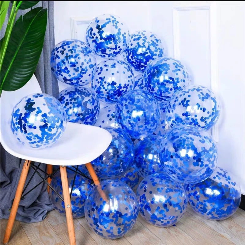 Gold Silver Confetti Balloons Glitter Sequin Globos Helium Balloon Birthday Party Halloween Christmas Party  Wedding Decorations
