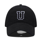 Initial Letter Embroidery Baseball Cap for Casual Sport Style