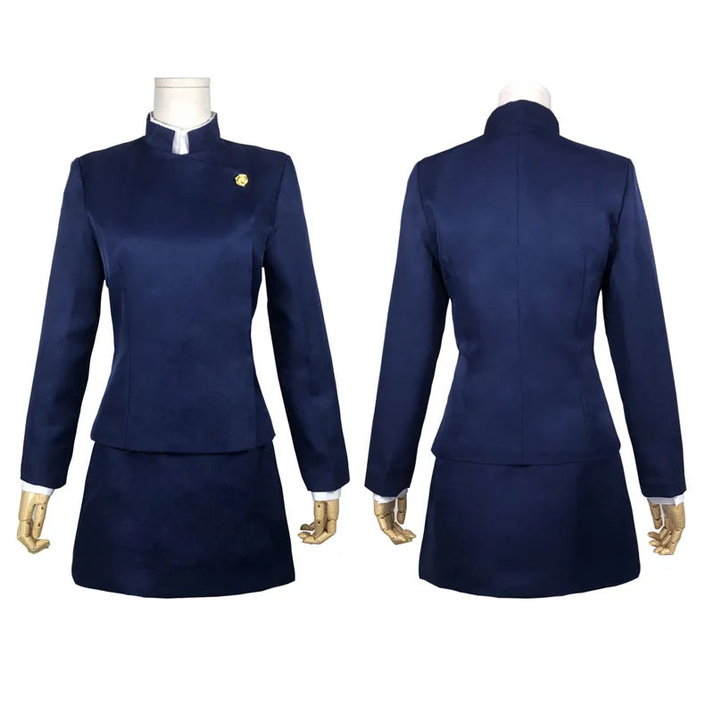 Maki Zenin Cosplay Costume – Anime Uniform Full Set with Wig & Glasses